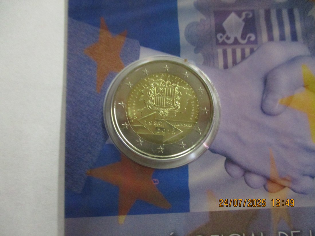  2 Euro 2015 Andorra  Gedenkmünze  - 23g   