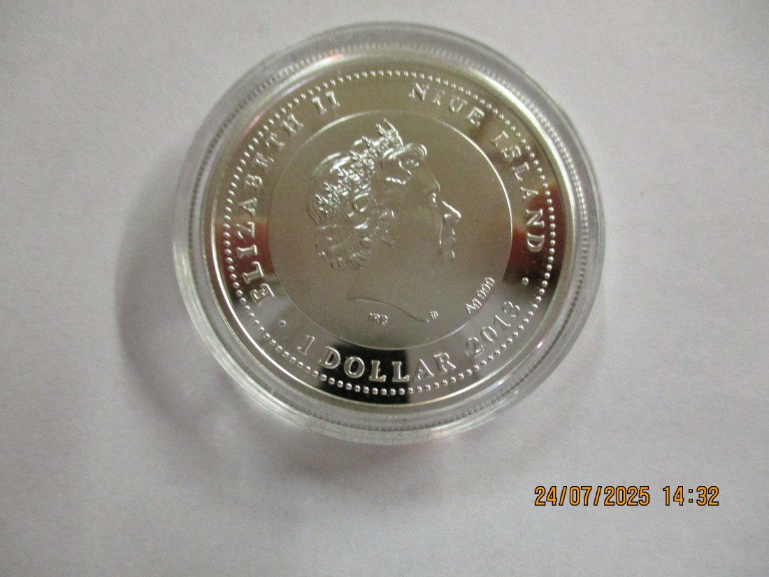  1 Dollar Niue Islands 2013  Silbermünze 9999er 31,1 Gramm /1102136   
