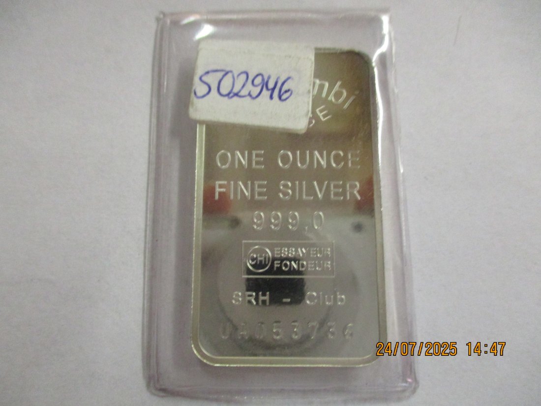  Silberbarren 999er Silber 31,1 Gramm - 1102140   