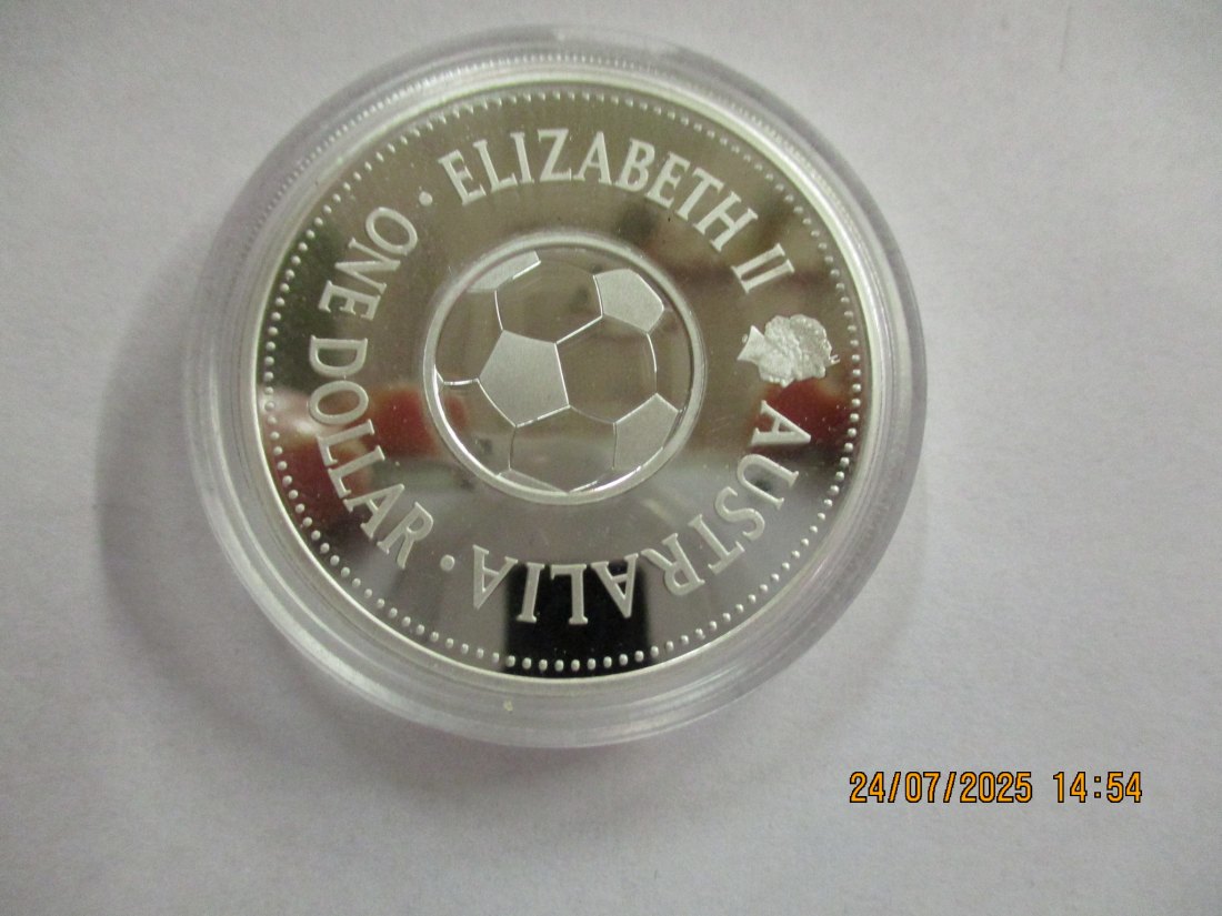  Silbermünze Australien 2006 FIFA 999er Silber 31,1 Gramm - 1102140   
