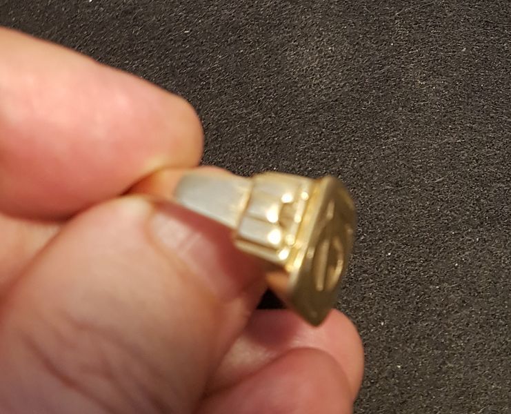  Antiker Herrenring FO/OF Jugendstil 20er Jahre   