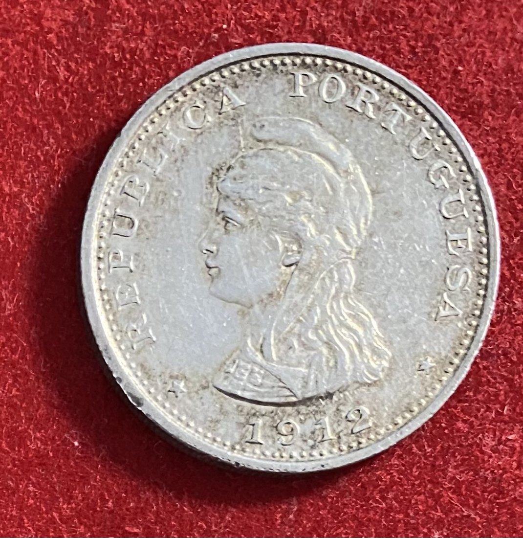 PORTUGUESE ÍNDIA - 1 RUPIA - 1912 - SILVER