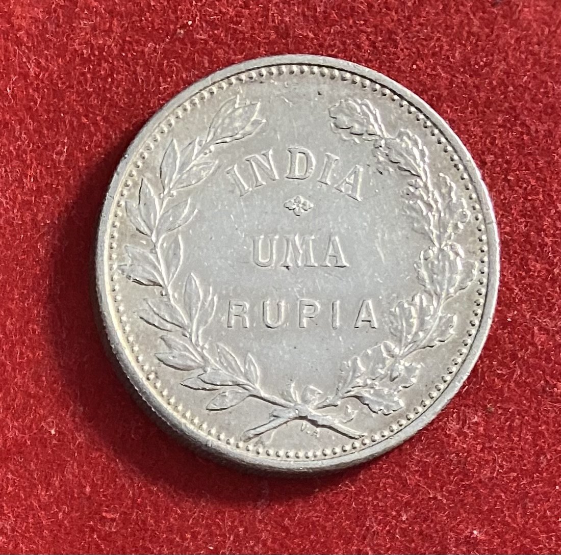  PORTUGUESE ÍNDIA - 1 RUPIA - 1912 - SILVER   