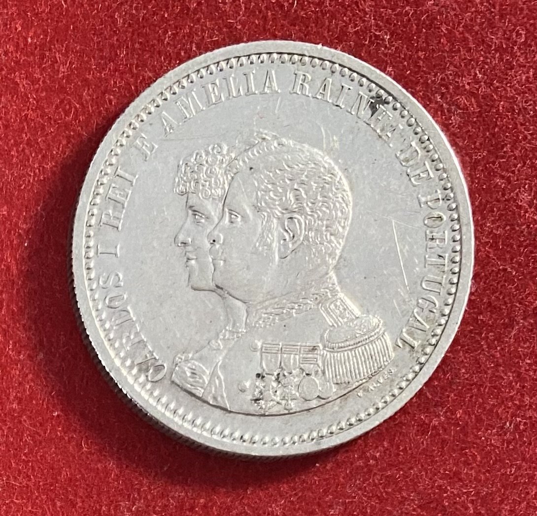 PORTUGAL - 500 REIS - 1898 - SILVER