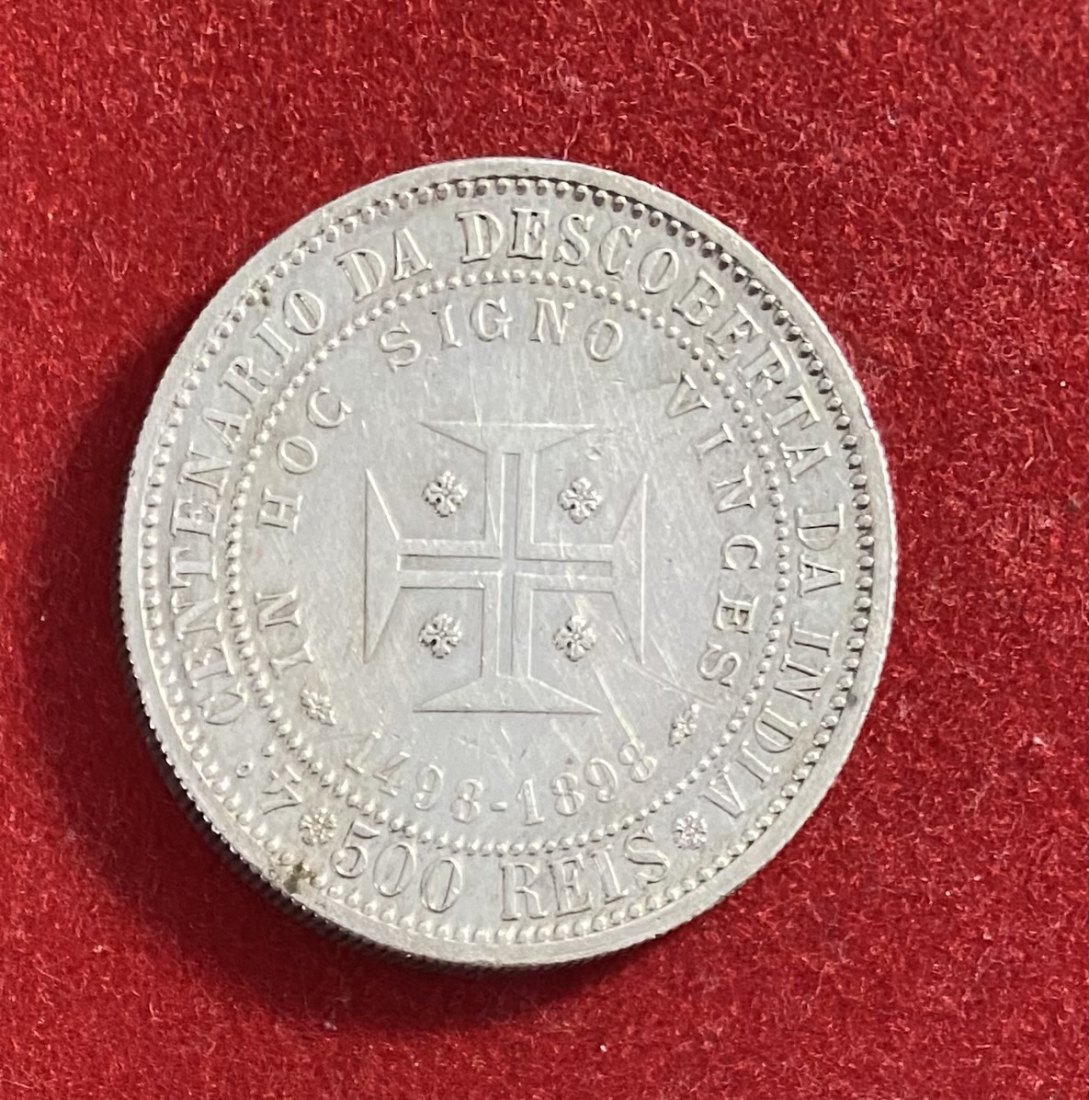  PORTUGAL - 500 REIS - 1898 - SILVER   