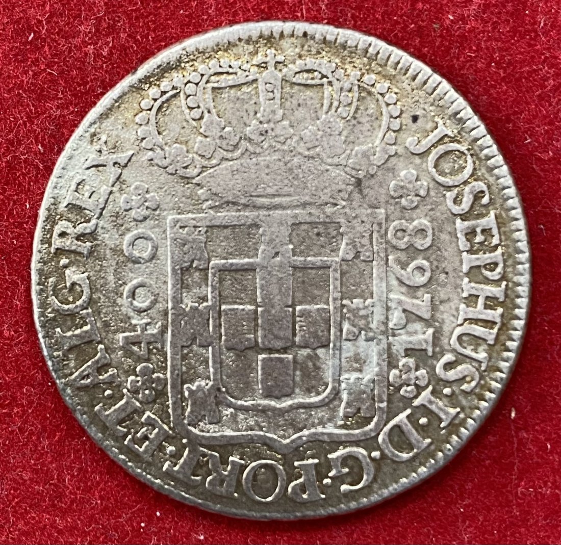 PORTUGAL - 400 RÉIS - CRUZADO NOVO - 1768 - SILVER