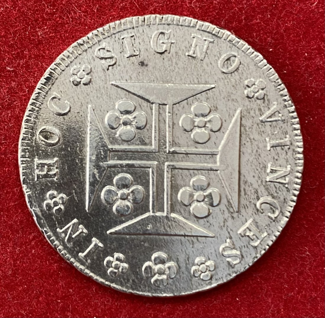  PORTUGAL - 400 RÉIS - CRUZADO NOVO - 1835 - SILVER   