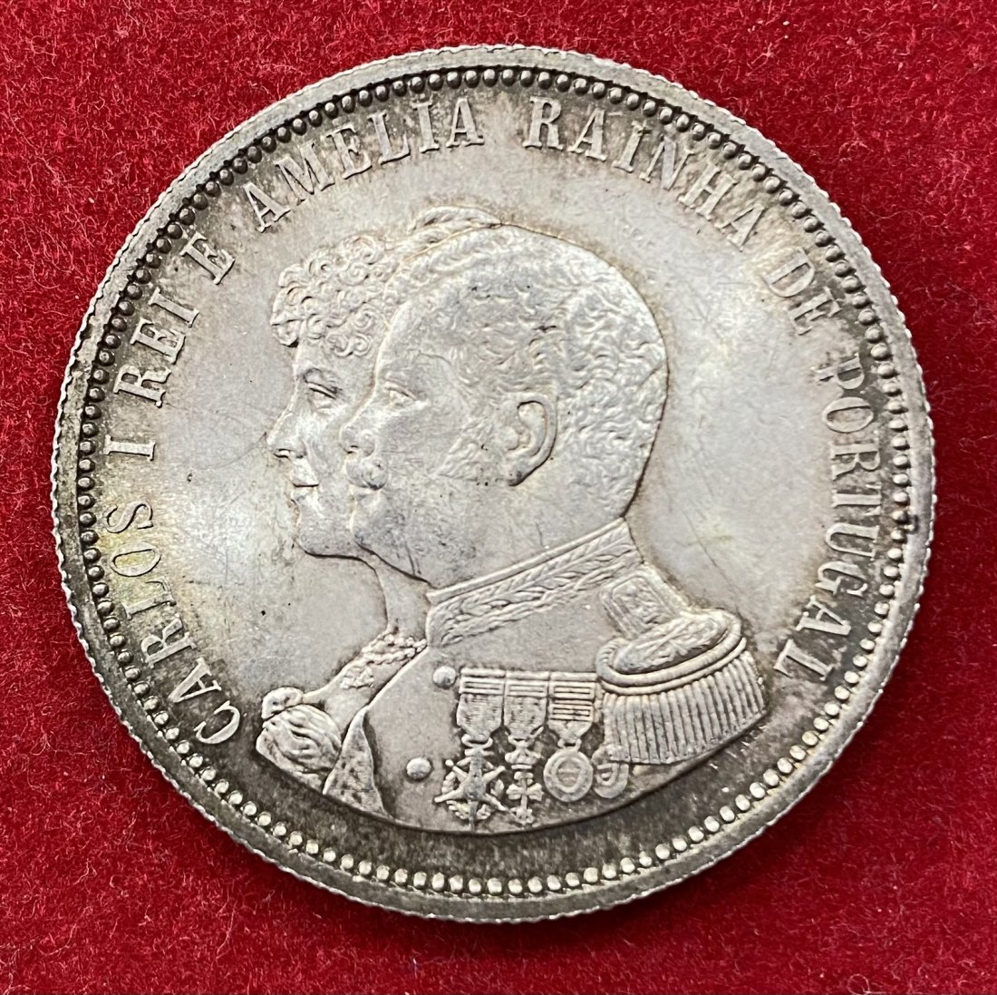 PORTUGAL - 1.000 RÉIS - 4.º CENTENÁRIO DESCOBERTA DA ÍNDIA - 1898 - SILVER