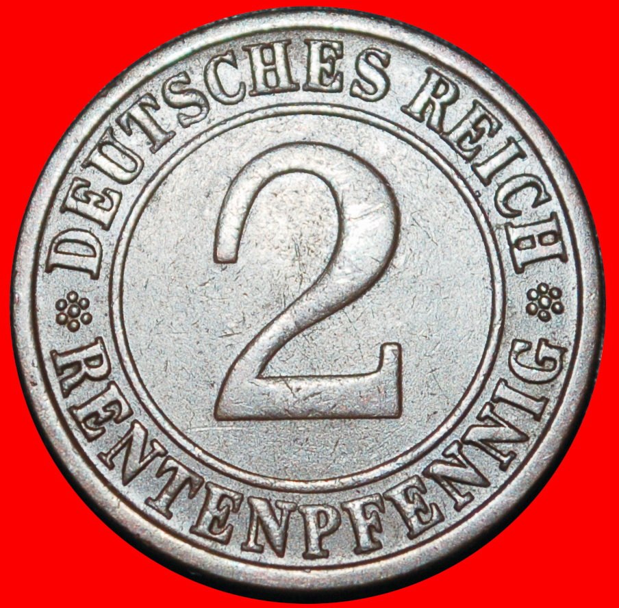  Ⰶ WHEAT SHEAF (1923-1924): GERMANY ★ 2 RENTENPFENNIGS 1923J HAMBURG! UNCOMMON★LOW START★ NO RESERVE!   