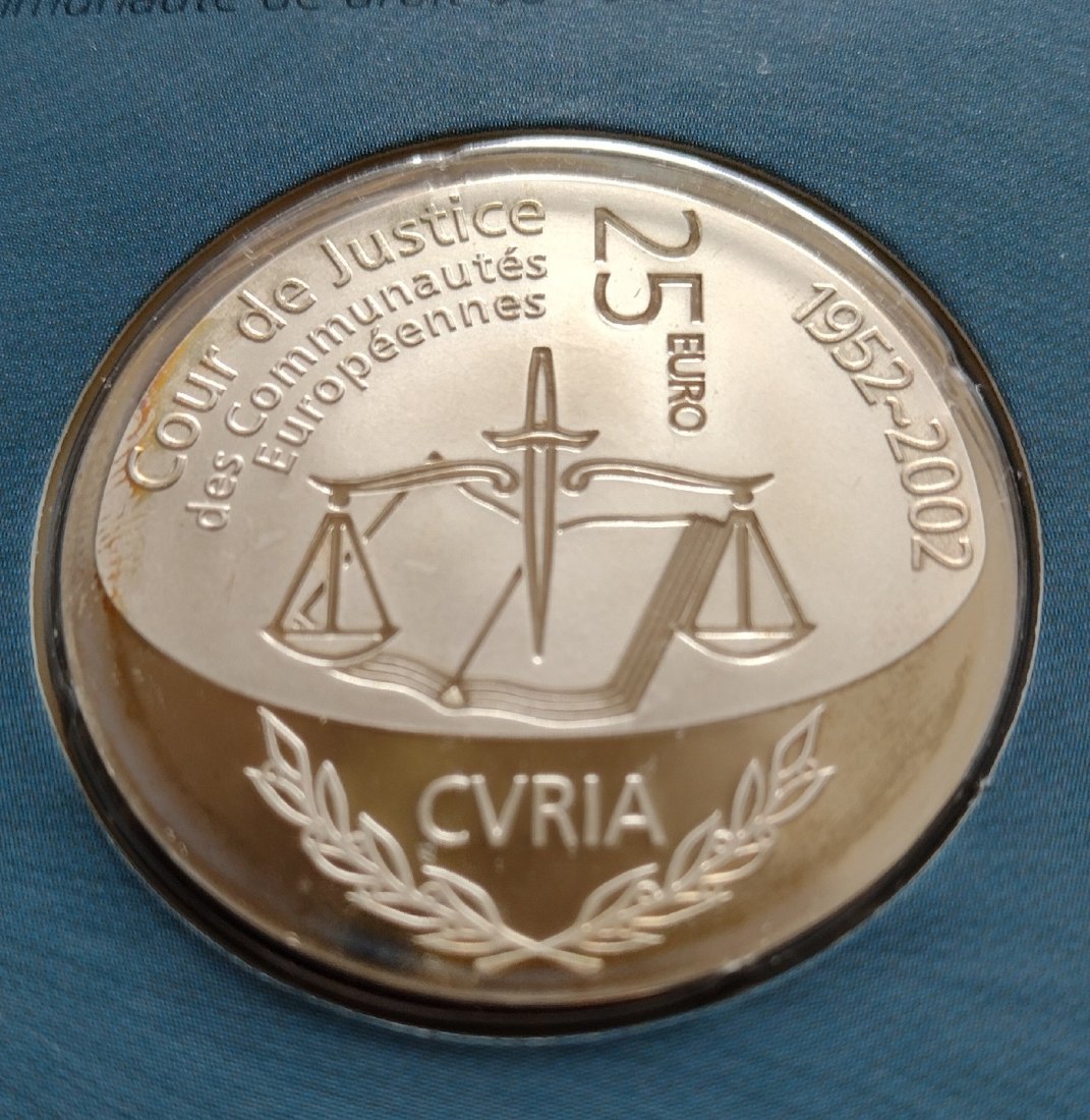  Silbermünze, Luxemburg, 25 € Cyria, 22,85 Gramm AG 925   