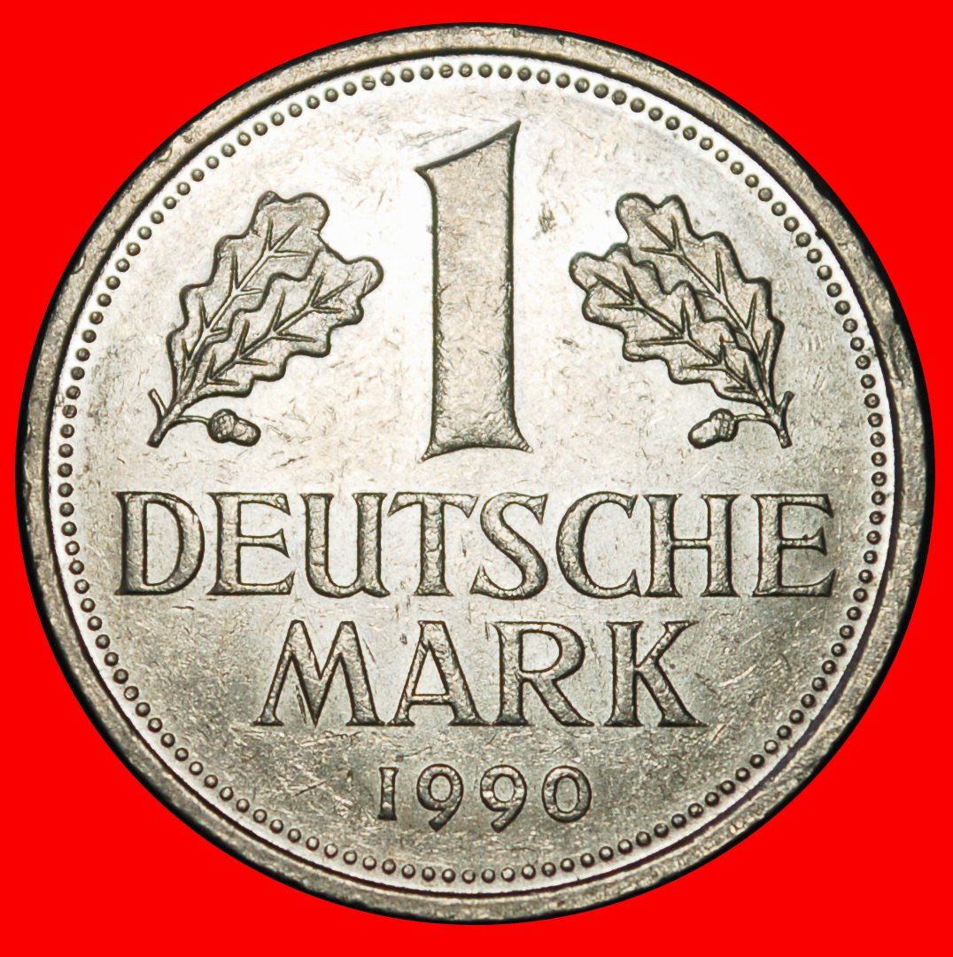  Ⰶ NOT COMMUNIST (1950-2001):GERMANY★1 MARK 1990F III+D+r2 BADEN-WUERTTEMBERG★LOW START ★ NO RESERVE!   