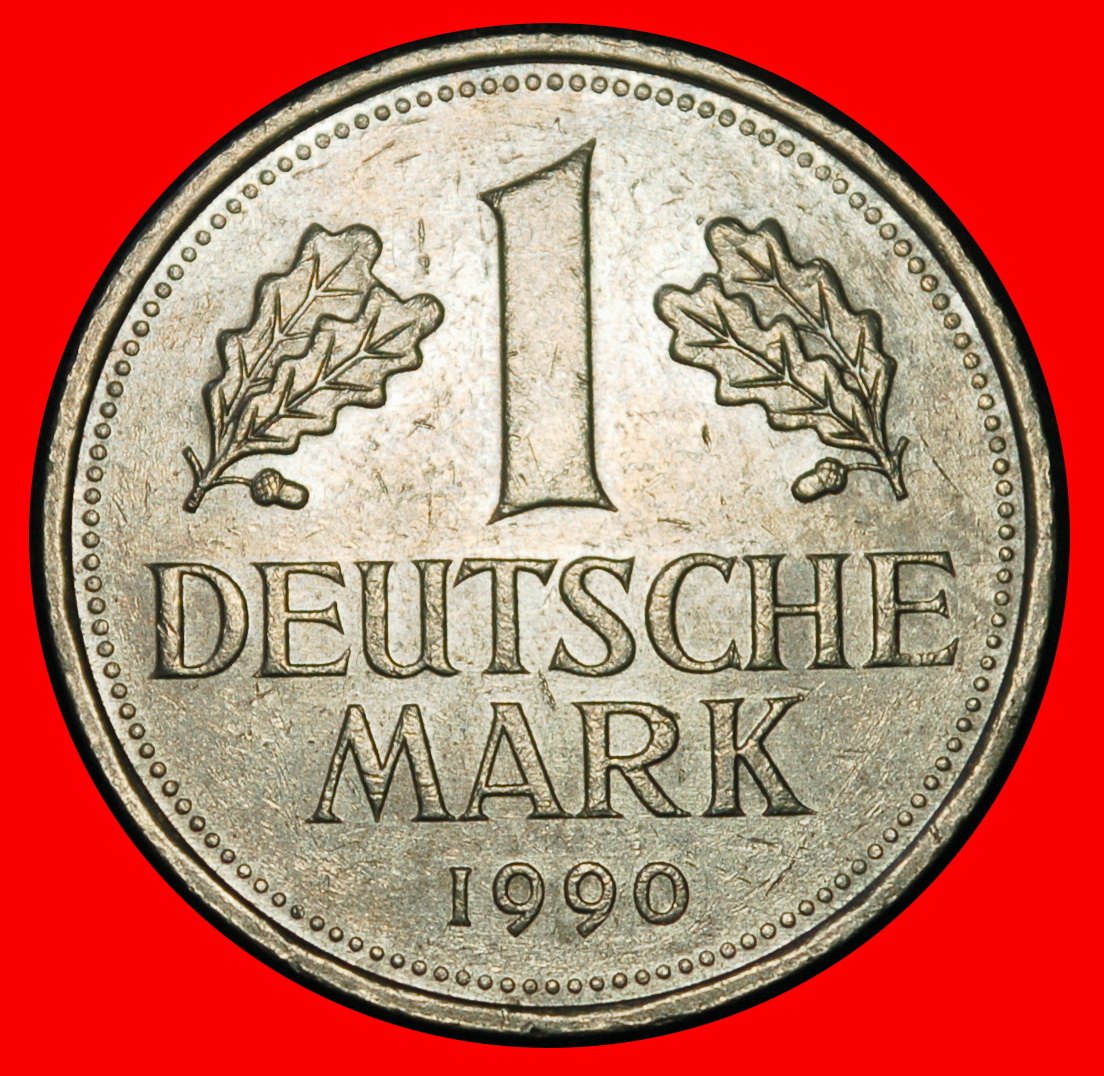  Ⰶ NOT COMMUNIST (1950-2001):GERMANY★1 MARK 1990G III+D+r2 BADEN-WUERTTEMBERG★LOW START ★ NO RESERVE!   
