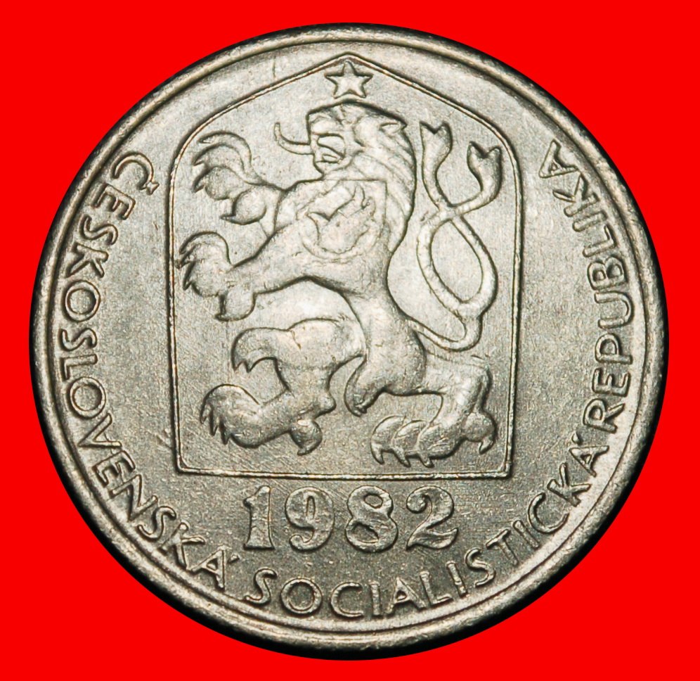  Ⰶ COMMUNISM (1977-1990): CZECHOSLOVAKIA ★ 50 HELLER 1982 DIE I! MINT LUSTRE!★LOW START ★ NO RESERVE!   