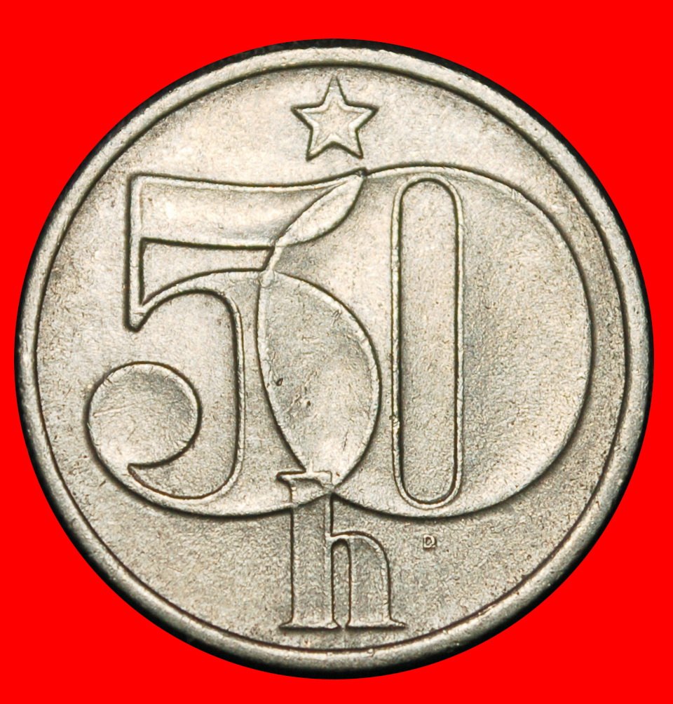  Ⰶ COMMUNISM (1977-1990): CZECHOSLOVAKIA ★ 50 HELLER 1985 DIE I LION!★LOW START ★ NO RESERVE!   