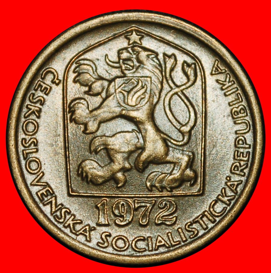  Ⰶ COMMUNIST LION (1972-1990): CZECHOSLOVAKIA ★ 20 HELLERS 1972 DIES I+A! ★LOW START ★ NO RESERVE!   