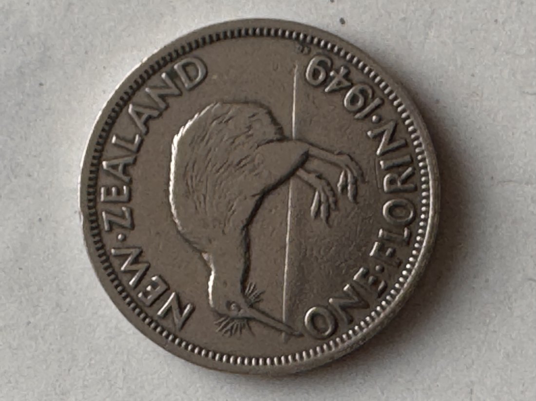 Neuseeland One Florin 1949