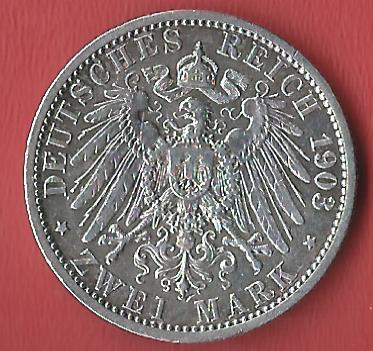  2 Mark Preussen 1903 Koblenzer Muenzen Studio Münzankauf Koblenz Frank Maurer AL178   