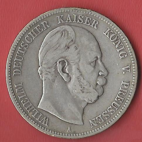  5 Mark Preussen 1874 A Koblenzer Muenzen Studio Münzankauf Koblenz Frank Maurer AL181   