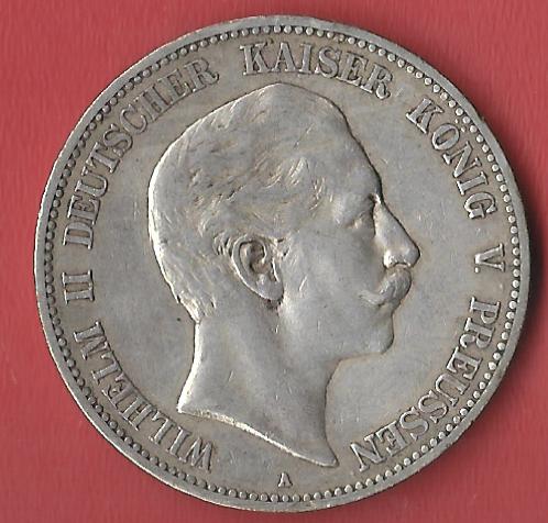  5 Mark Preussen 1907 A Koblenzer Muenzen Studio Münzankauf Koblenz Frank Maurer AL182   