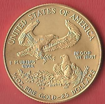  USA 25 D. 1996 1/2 OZ Gold Koblenzer Muenzen Studio Münzankauf Koblenz Frank Maurer AL184   
