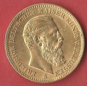  20 Mark Friedrich III 1888 Gold Koblenzer Muenzen Studio Münzankauf Koblenz Frank Maurer AL185   