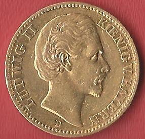  20 Mark Bayern 1872 Gold Koblenzer Muenzen Studio Münzankauf Koblenz Frank Maurer AL187   