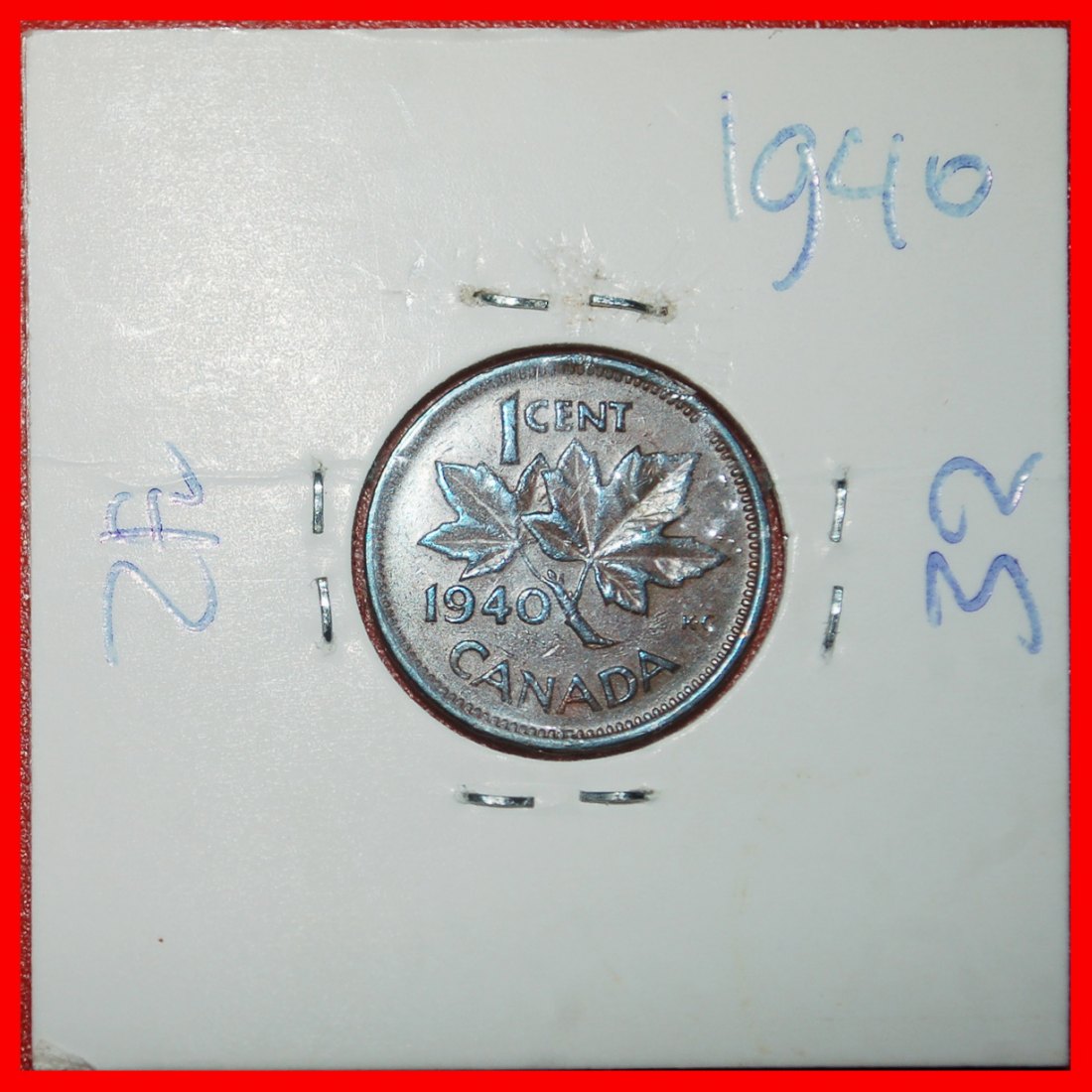  Ⰶ WAR ISSUE (1939-1945): CANADA ★1 CENT 1940! GEORGE VI (1937-1952) WITH INDIA★LOW START★NO RESERVE!   