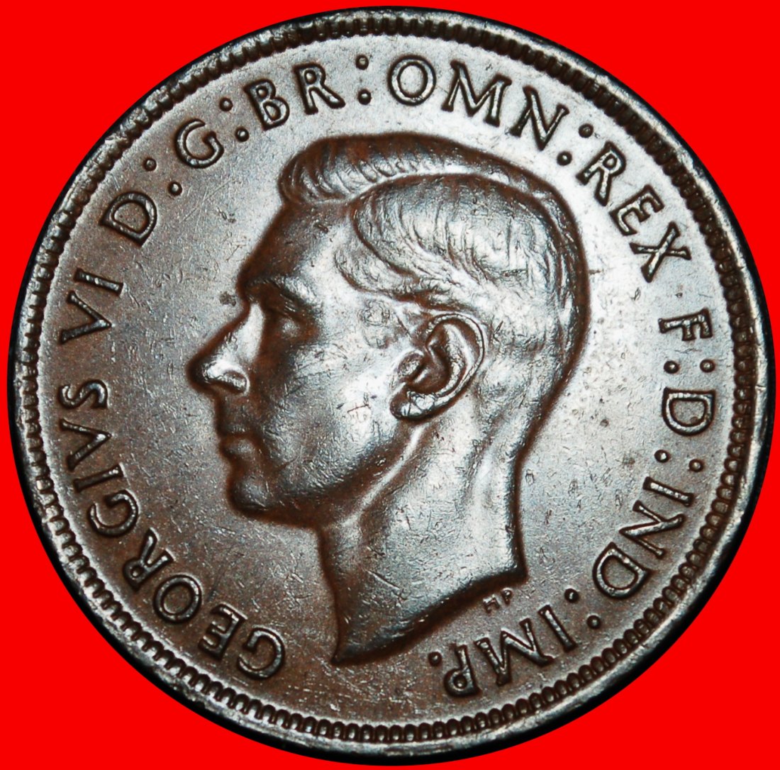  ⰆGEORG VI. 1937-1952: AUSTRALIEN★1 PENNY 1940 FEHLER★KRIEGSZEIT 1939-1945★MIT INDIEN★OHNE VORBEHALT!   
