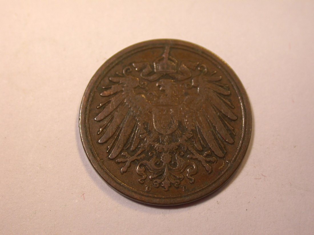  J05  KR  1 Pfennig  1900 D in ss    Originalbilder   
