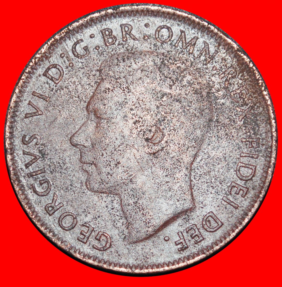  Ⰶ GEORG VI. (1937-1952): AUSTRALIEN ★ 1 PENNY 1951 PERTH! KÄNGURU OHNE INDIEN!★OHNE VORBEHALT!   