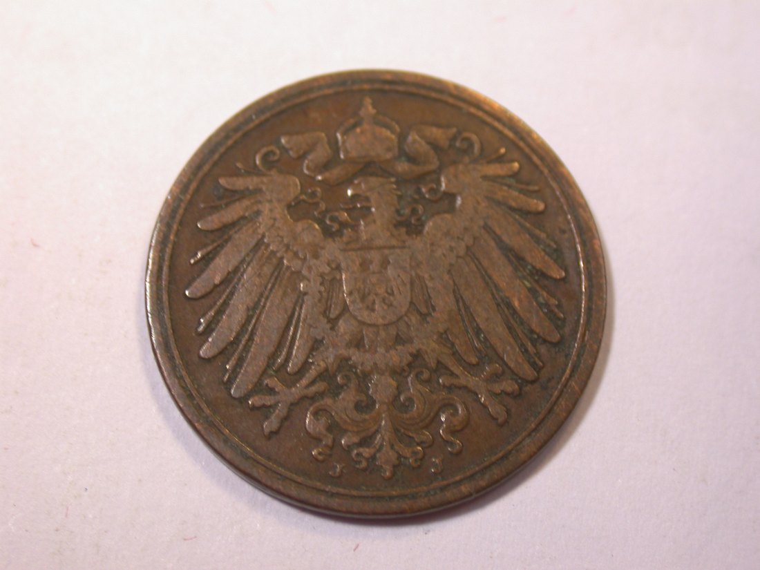  J05  KR  1 Pfennig  1905 J in f.ss    Originalbilder   