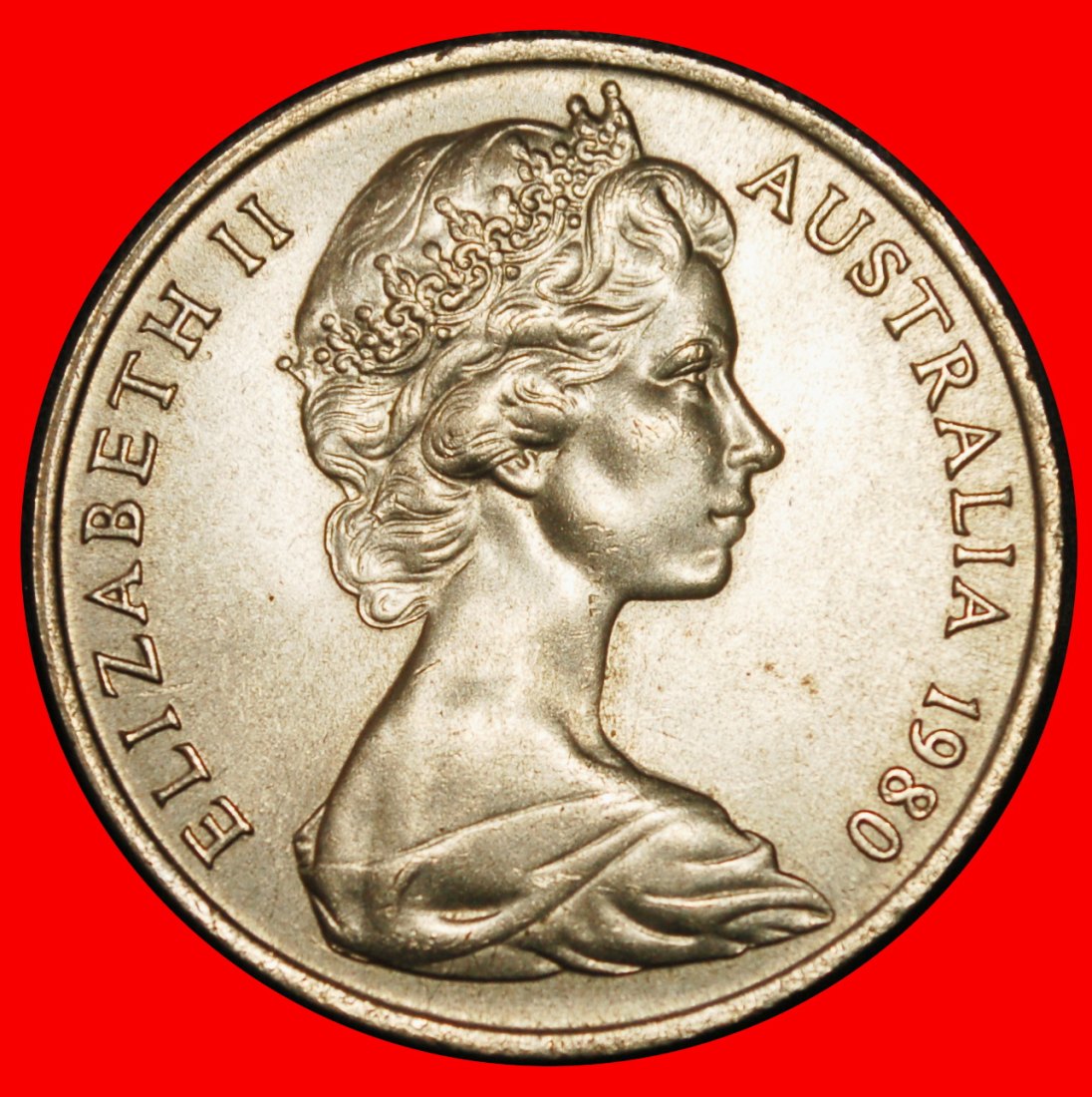  Ⰶ PLATYPUS (1966-2022): AUSTRALIA ★ 20 CENTS 1980 UNC ELIZABETH II (1953-2022)★LOW START★NO RESERVE!   