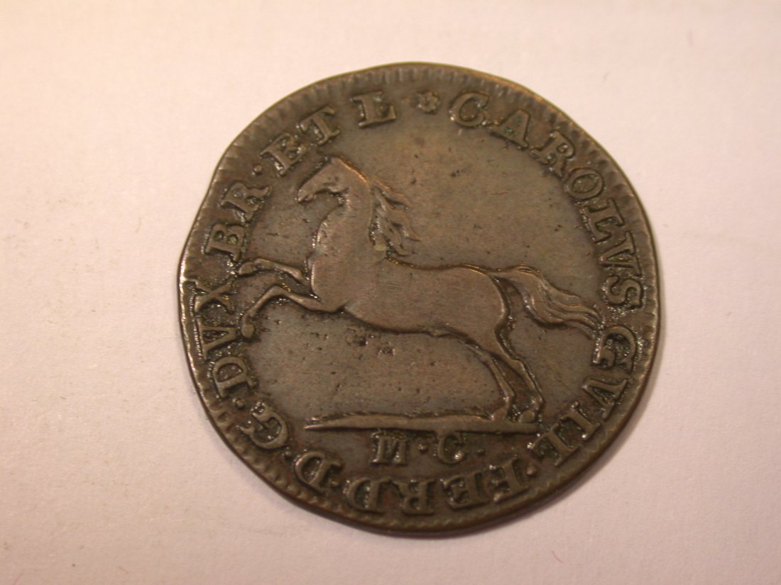  J05  Braunschweig-Wolfenbüttel  1 Pfennig 1785 in ss+   Originalbilder   