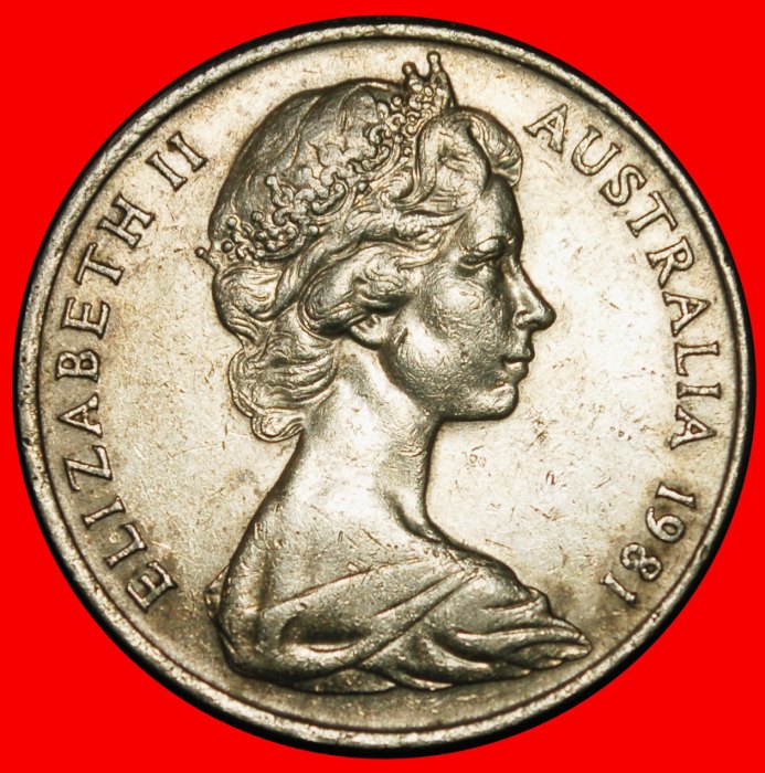  Ⰶ NOT CANADA (1966-2022): AUSTRALIA ★ 20 CENTS 1981 ELIZABETH II (1953-2022)★LOW START★NO RESERVE!   