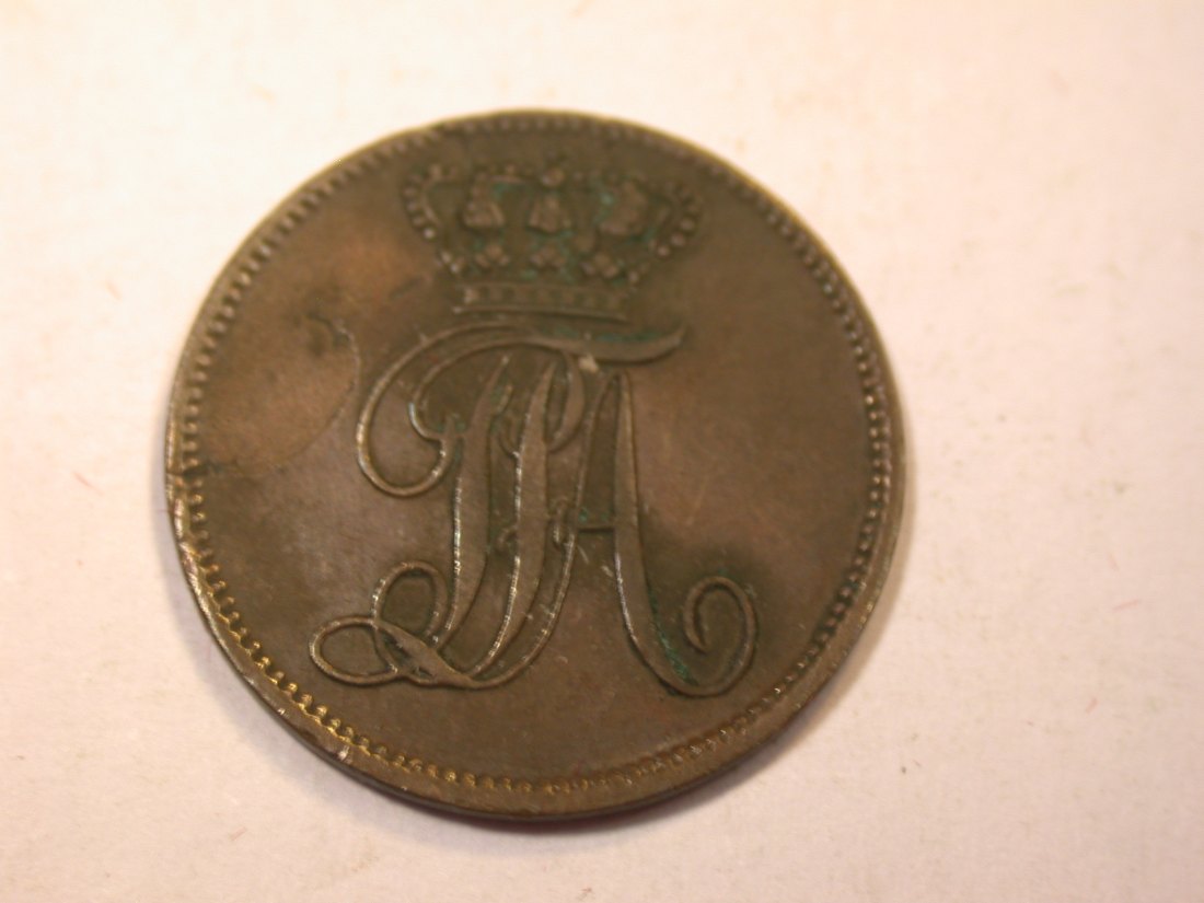  J06  Oldenburg 1 Schwaren 1846 in ss+, Schrötlingsfehler   Originalbilder   