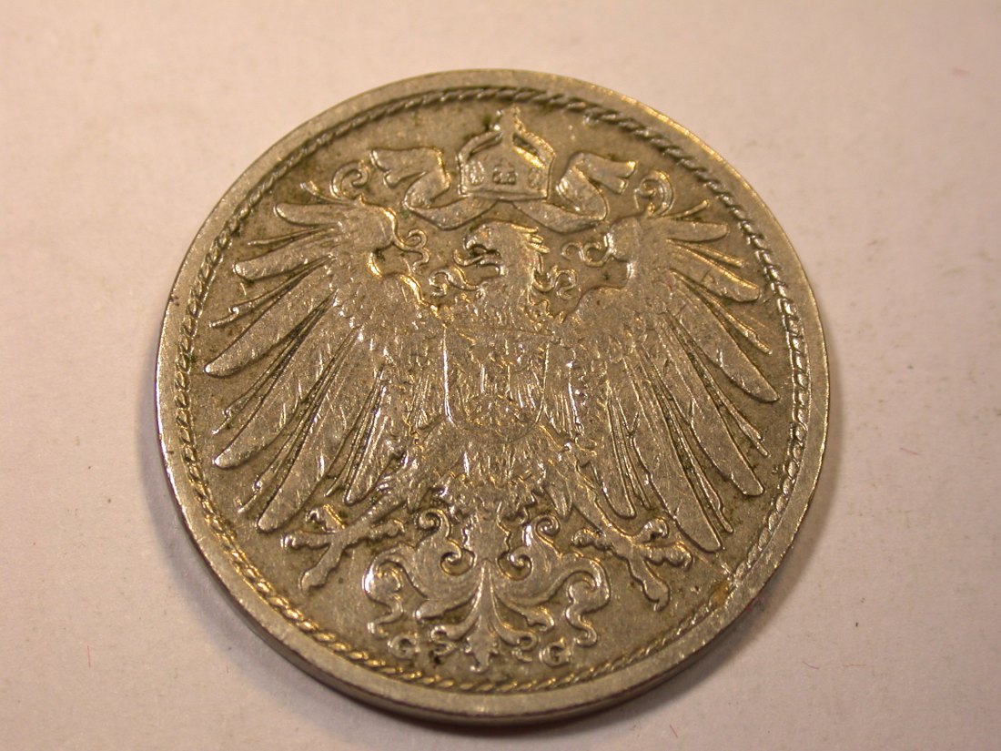  J06  KR  10 Pfennig 1904 G in ss    Originalbilder   