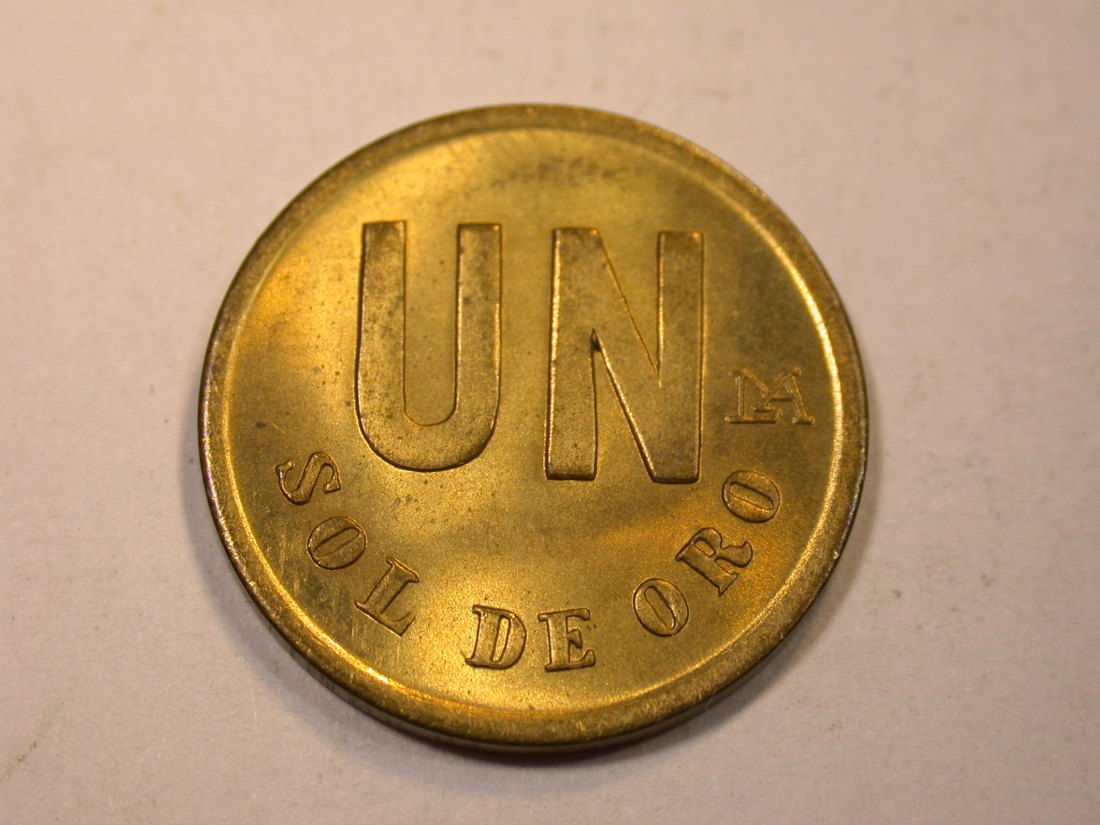  J06  Peru  1 Sol del Oro 1978 in ST    Originalbilder   