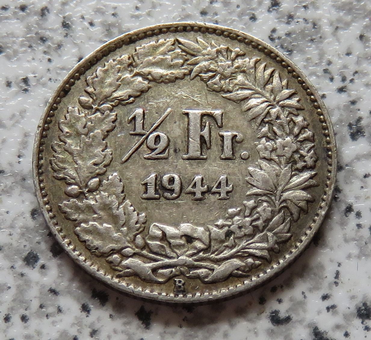  Schweiz 1/2 Franken 1944 B   