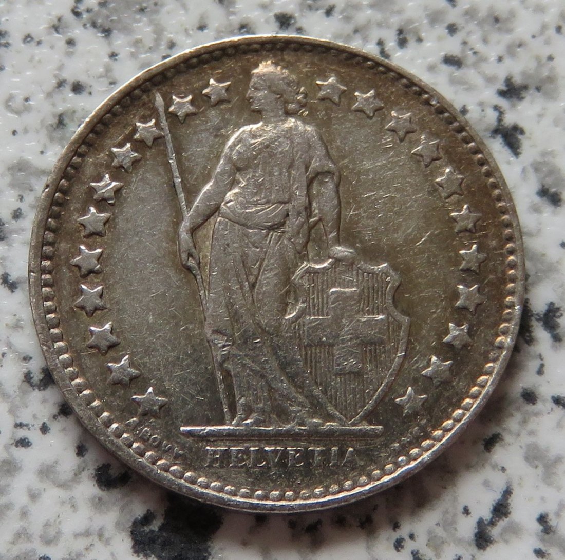  Schweiz 1/2 Franken 1945 B   