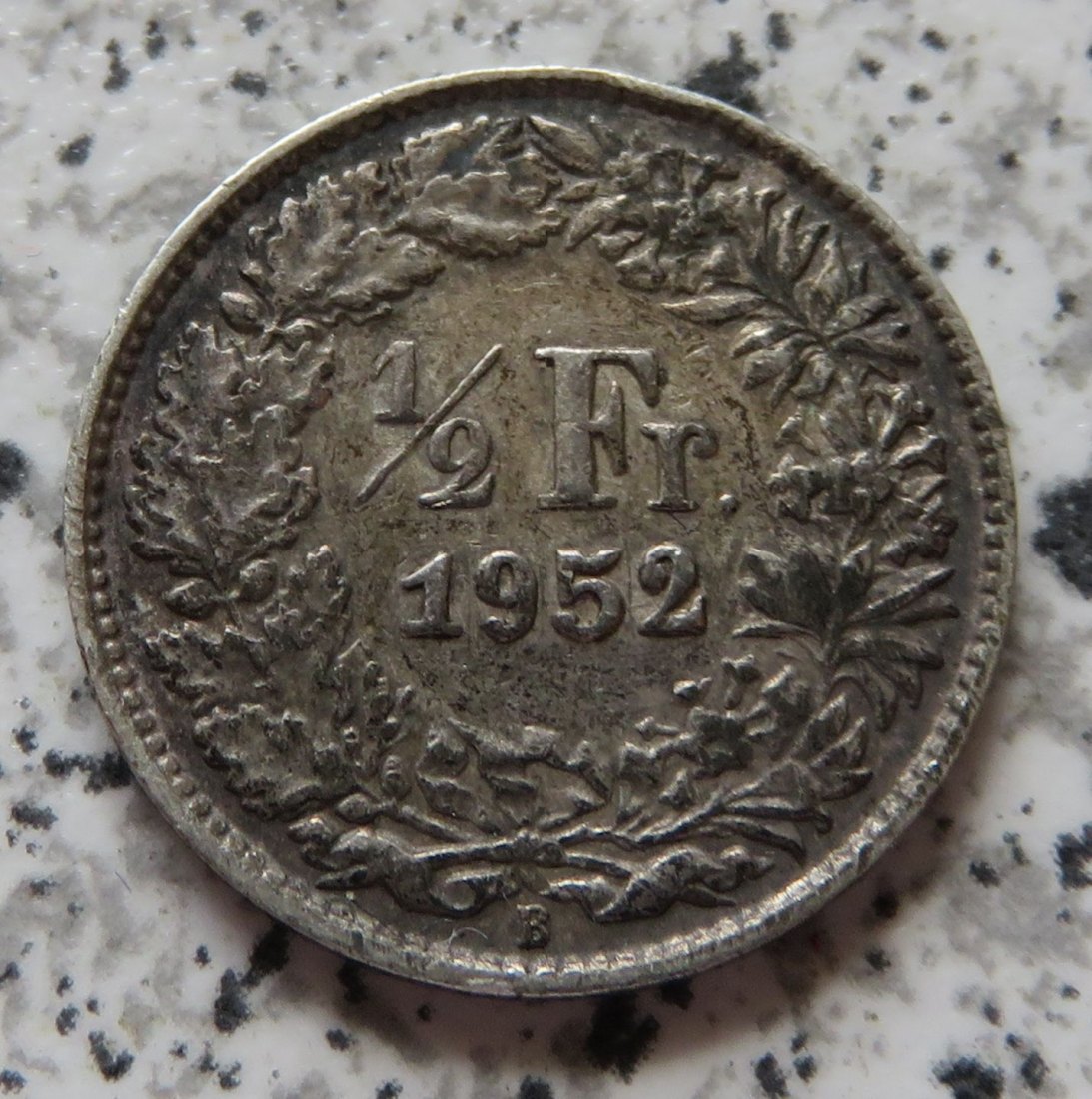 Schweiz 1/2 Franken 1952 B   