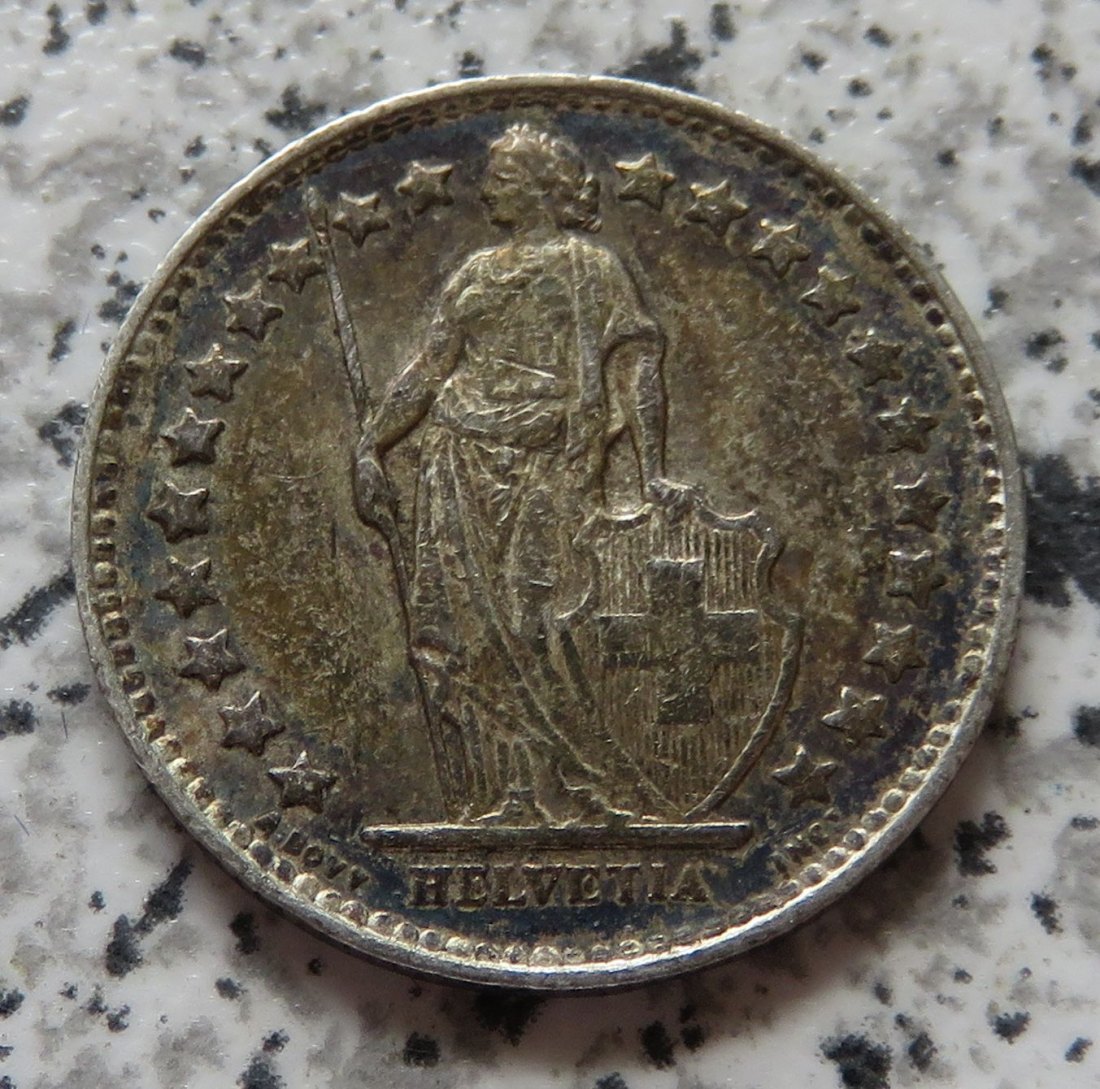  Schweiz 1/2 Franken 1952 B   