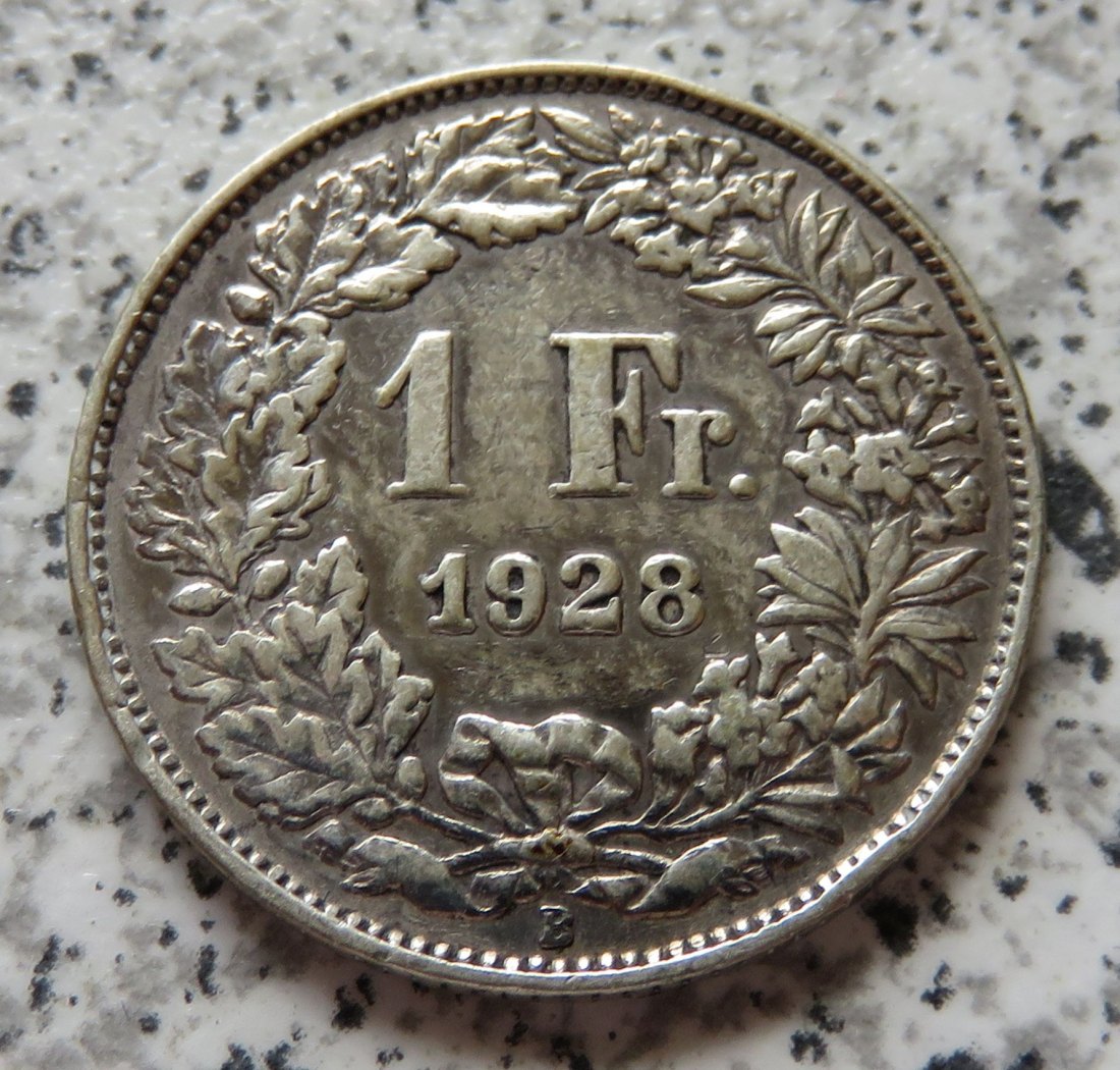  Schweiz 1 Franken 1928 B   