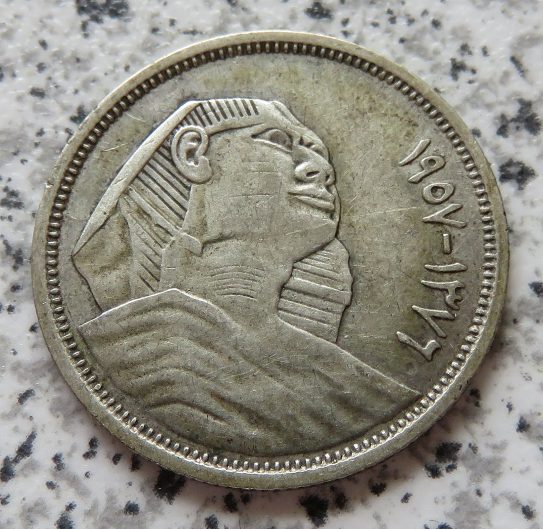  Ägypten 5 Piaster AH1376 (1957)   