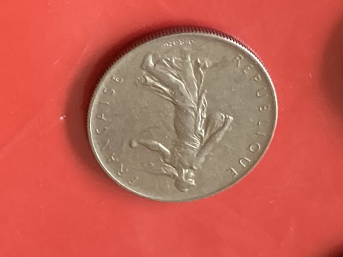  Münze Umlaufmünze Frankreich 1 Franc 1960   