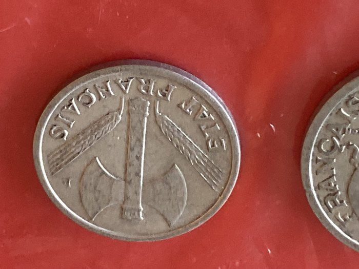  Münze Umlaufmünze Frankreich 1 Franc 1943   