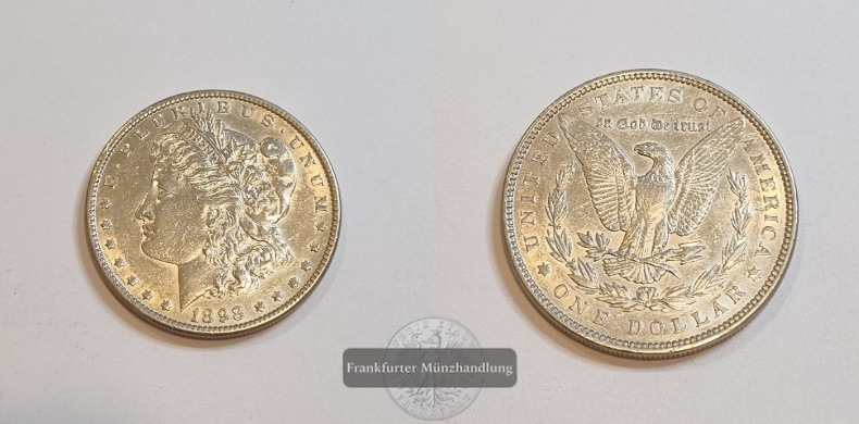  USA  1 Dollar (Morgan Dollar) 1898   FM-Frankfurt Feingewicht: 24,06g   