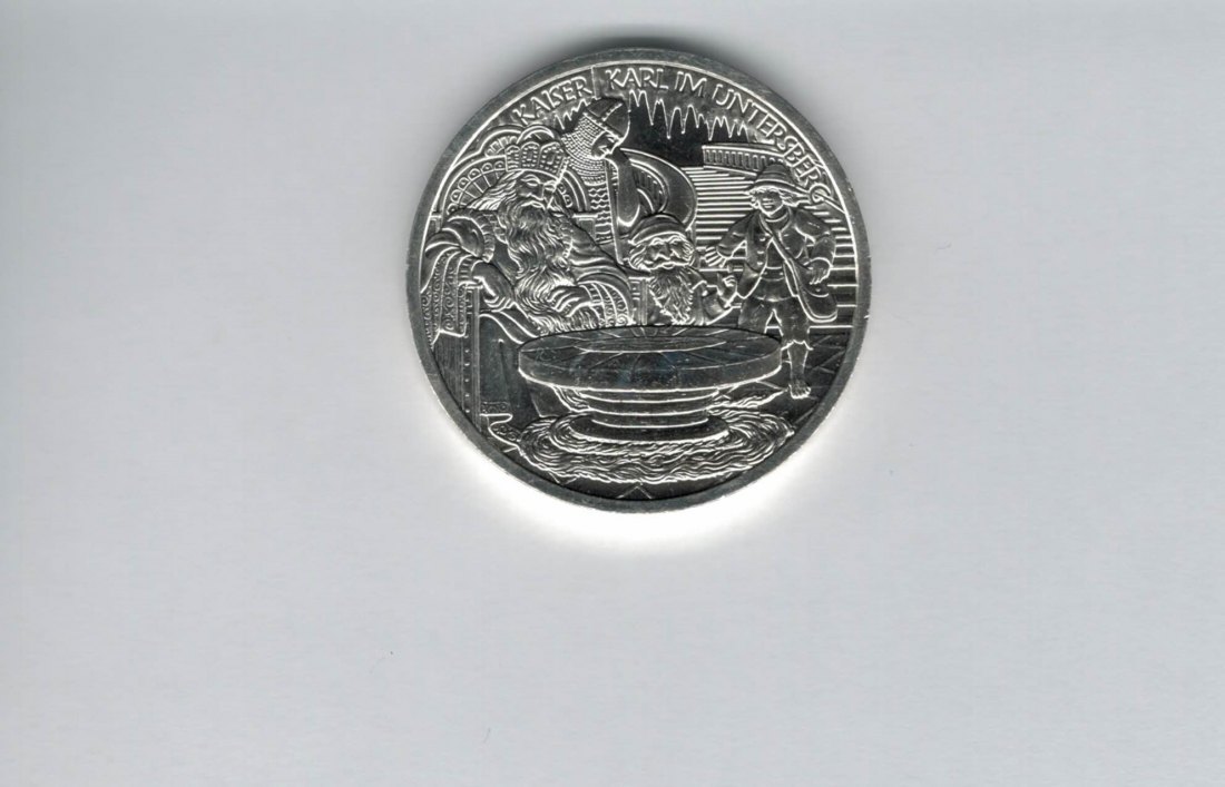  10 Euro 2010 Untersberg Karl der Große silber 925/16g fein Österreich Spittalgold9800 (4971/18   