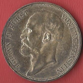  Liechtenstein 2 Kr.1915 prägefrisch Koblenzer Muenzen Studio Münzankauf Koblenz Frank Maurer AL191   