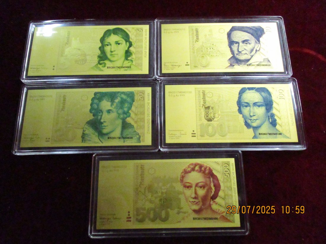  Anlagegold 2,5 Gramm in Barren Banknoten 999er Gold siehe Foto / G1   