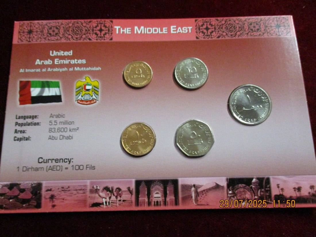  Münzen Arab Emirates siehe Foto Gewicht: 41g/3   